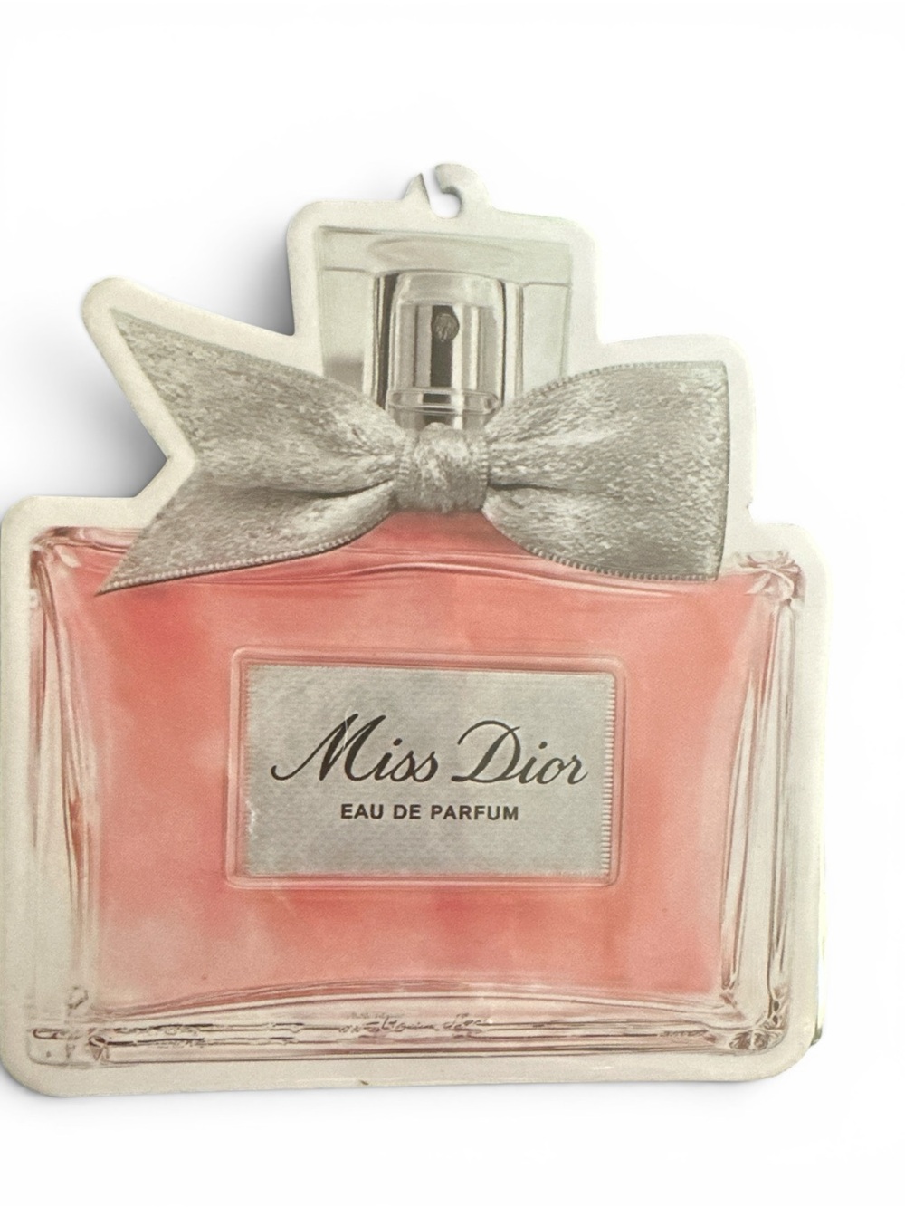Pink Bow Perfume Bottle Hanging Car Air Freshene